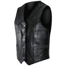 Gilet cuir sans manches OSX