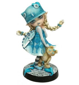 Figurine lutine 'blue monday'