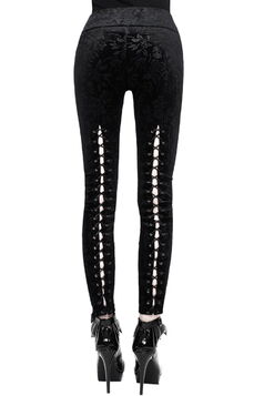 Leggings noir KILLSTAR 'bite me'