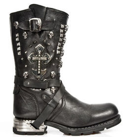 Bottes biker's cuir NEW ROCK M.MR023-C1