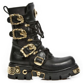 Bottes cuir New Rock M.391GOLD-C1