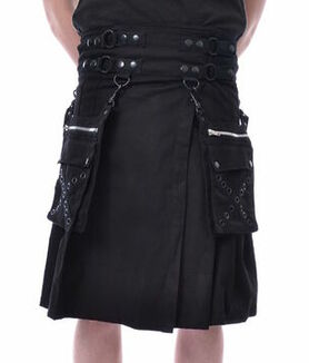 Kilt noir DISCOBOLE 'Catacombes'