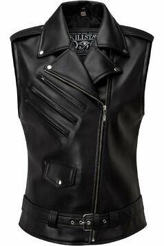 Perfecto sans manches KILLSTAR en cuir vegan