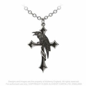 Collier ALCHEMY GOTHIC 'Crux Corvis'