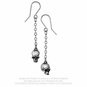 Boucles d'oreilles ALCHEMY GOTHIC 'deadskull'