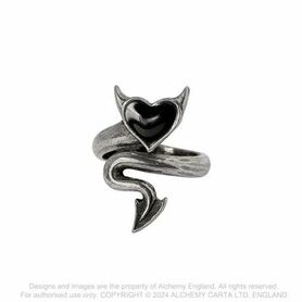 Bague ALCHEMY GOTHIC 'Devil heart'