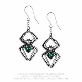 Boucles d'oreilles ALCHEMY GOTHIC 'Emerald Venom'