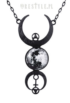 Pendentif RESTYLE 'black full moon'