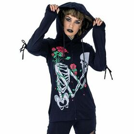 Veste zippée VIXXSIN 'Garden Skull'