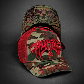 Casquette trucker HYRAW 'camo red'