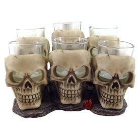 Lot de 6 verres shooters gothiques