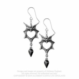 Boucles d'oreilles ALCHEMY GOTHIC 'Love Bats '