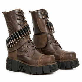 Bottes cuir New Rock M.297-C3