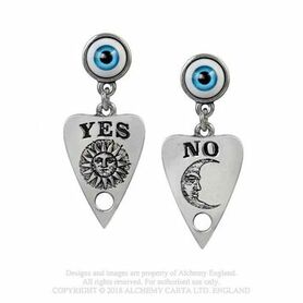 Boucles d'oreilles ALCHEMY GOTHIC 'Planchette Ouija'