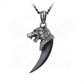 Pendentif ALCHEMY GOTHIC 'wolf match'