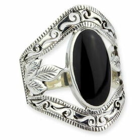 Bague gothique en argent