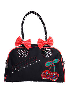 Sac à main gothique BANNED cherry skull