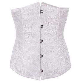 Serre-taille gothique victorien blanc