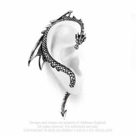 Boucle d'oreille ALCHEMY GOTHIC 'the dragon lure'