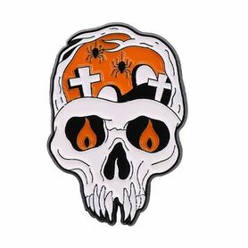 Pin's skull Halloween